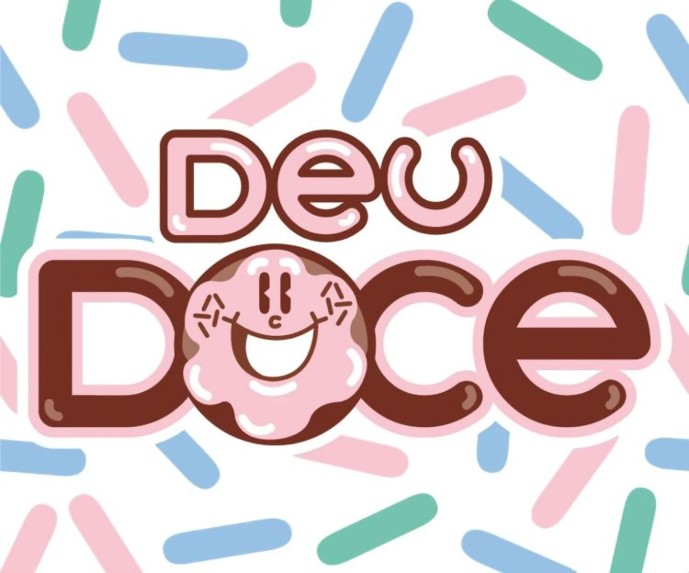 Logo Deu Doce Cakes usado no projeto visual